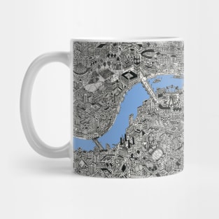 London thames map Mug